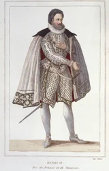Portrait of Henry IV, King of France (engraving of 1830)