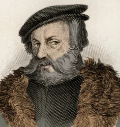 Portrait of Hernan Cortes, Spanish conquistador