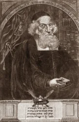 Portrait of Isaac Aboab da Fonseca (1605-1693) - Rabbi, Scholar, Kabbalist and Writer
