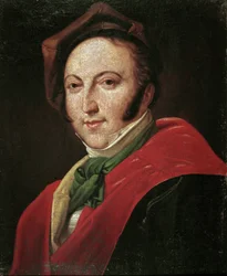 Portrait of Italian composer Gioacchino Rossini