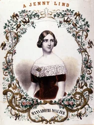 Portrait of Jenny Lind, Swedish singer