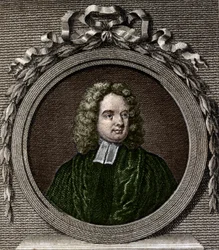 Portrait of Jonathan Swift. Irish writer (1667 to 1745).