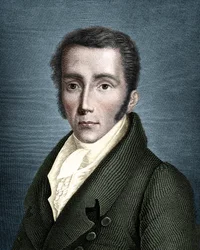 Portrait of Joseph von Fraunhofer, German optician and physicist, founder of spectroscopy.