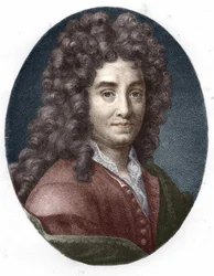 Portrait of La Bruyère. 19th century engraving