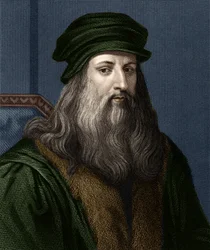 Portrait of Leonardo da Vinci (1452-1519), Italian painter.