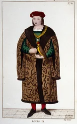 Portrait of Louis IX or Saint Louis (1214 - 1270)