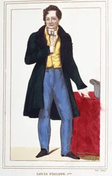 Portrait of Louis Philippe I, King of the French (engraving from 1830)