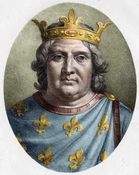 Portrait of Louis VI the Fat (1081 - 1137), King of France.