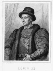 Portrait of Louis XI (1423 - 1483), King of France - in “Histoire des Français” by Lavallée