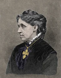 Portrait of Louisa May Alcott (1832-1888), American novelist