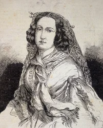 Portrait of Madame Marceline Desbordes-Valmore (1786 - 1859), French writer