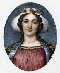 Portrait of Marguerite de Provence (1221 - 1295), Queen of France