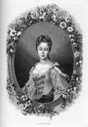 Portrait of Marie Adelaide de Savoie (1685-1712) (engraving from 