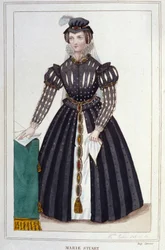 Portrait of Marie Stuart (engraving of 1830)