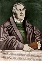 Portrait of Martin Luther - Engraving 1544