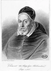 Portrait of Pope Clement VIII - Engraving