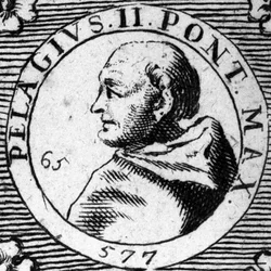 Portrait of Pope Pelagius II (520-590)