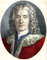 Portrait of Prosper Jolyot, Sieur De Crais-Billon, dit Crébillon (father) (1674 - 1762) French Playwright