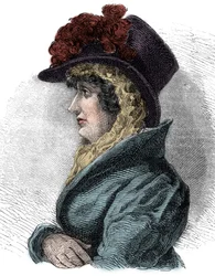 Portrait of Queen Caroline of Brunswick (1768-1821), wife of George IV, King of England - Caroline of Brunswick, Queen of Great Britain and Ireland (1768-1821), consort of George IV