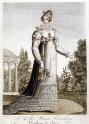 Portrait of Queen Mary Caroline, Duchess of Berry, granddaughter of the King of Naples