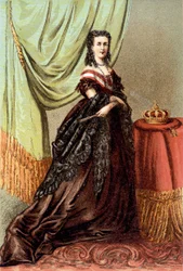 Portrait of Queen Mary Henriette of Austria, wife of Leopold II, King of the Belgians