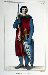 Portrait of Renaud, Count of Thunder (990 - 1038 approx.).