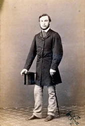 Portrait of Ricciotti Garibaldi (1847-1924), Son of Italian Patriot Giuseppe Garibaldi and His First Wife Anita