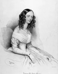 Portrait of Teresa De Giuli Borsi, Italian soprano