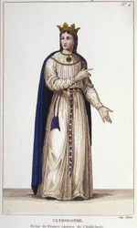 Portrait of Ultrogothe, Queen of France and Wife of Childebert I