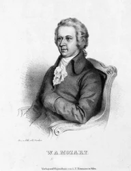 Portrait of Wolfgang Amadeus Mozart (1756-1791)