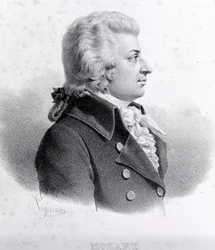 Portrait of Wolfgang Amadeus Mozart (1756 - 1791).