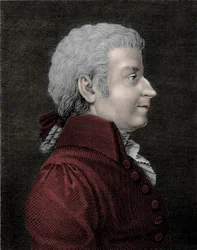 Portrait of Wolfgang Amadeus Mozart young (1756 - 1791) composer