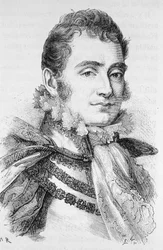 Portrait of the Duke of Berry (1778 - 1820) - in “Histoire de France” by H. Martin