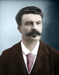 Portrait of the French writer Guy de Maupassant (1850-1893)