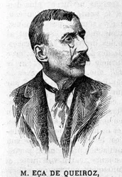 Portrait of the Portuguese writer and diplomat Jose Maria de Eeca de Queiros or Queiroz (1845-1900)