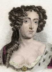 Portrait of Queen Mary II Stuart of England.