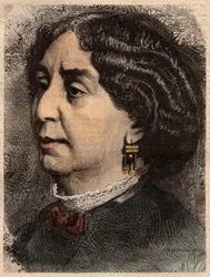 Portrait of the Writer George Sand (1804-1876) Aurore Dupin, Baroness Dudevant