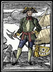 Portrait of the pirate Edward England