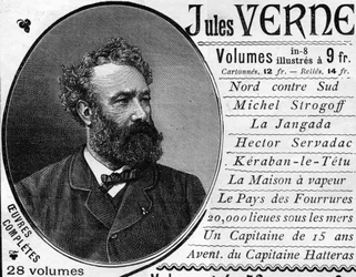 Portrait of the writer Jules Verne (1828-1905) in 1887