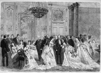 Reception of the President of the Republic Adolphe Thiers at the Palais de l