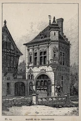 Renaissance House - engraving of 1889 in 