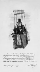 Representation of Felix Tournachon dit Nadar on the Nacelle of a Balloon. 1897