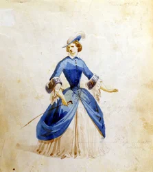 Representation of Violetta in the opera 