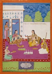 Representation of a Hindustan Woman at the Court of the Shah Alam
