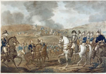 Representation of the Battle of the Moskova in Borodino on September 7