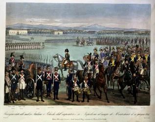 Review of the Italian and Polish militias of Napoleon at the Montechiaro Field, June 10