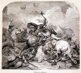 Richard in Palestine. Illustration in 