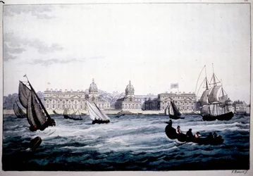Royal Hospital in Greenwich on the Thames, England