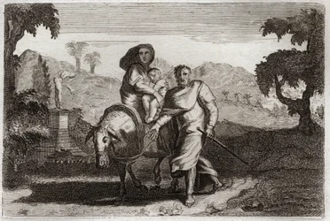 Royaumont Bible, New Testament: Flight to Egypt