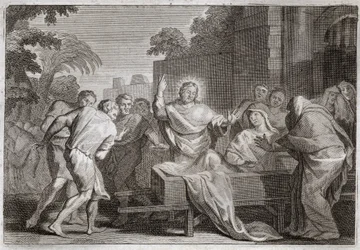 Royaumont Bible, New Testament: Son of the Widow of Naim